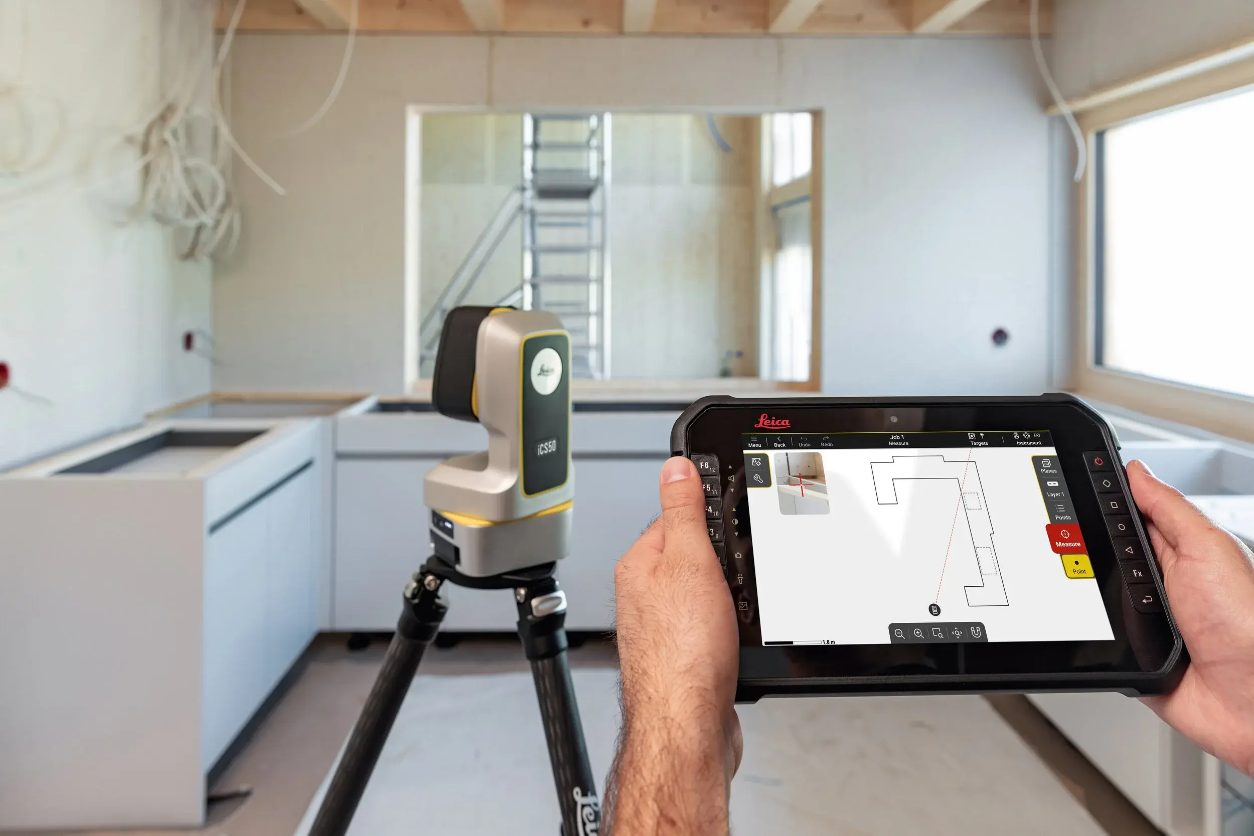 Selecting Leica iCON Robotic Total Stations